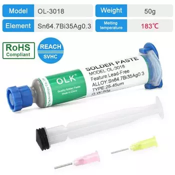 Паяльная паста KELLYSHUN OL-3016 без свинца 138°C