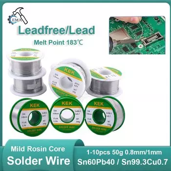 Паяная проволока KUAIQU олово-свинец 0,8 мм/1 мм