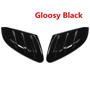 Пара автомобильных зеркал заднего вида, глянцевый черный/углеродное волокно, чехол для бокового зеркала для Honda Civic 10 2016 2017 2018 2019 2020