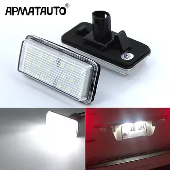 Пара безошибочных светодиодных фонарей номерного знака автомобиля для Toyota Land Cruiser 120 Land Cruiser 200 Prado 200 для Lexus LX470 GX470