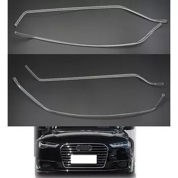 Пара для Audi A6L C7 PA C7.5 2016-2018 светодиодные DRL автомобильные фары направляющая пластина дневные ходовые огни трубка бар