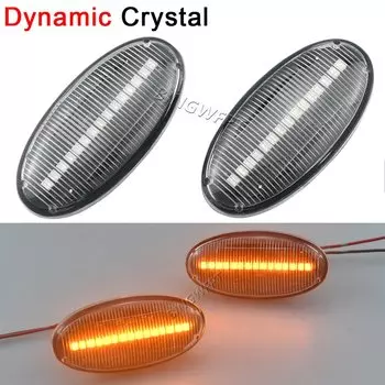 Пара для Mazda 3 (BK) 2003 2004 2005 2006 2007 2008 2009 светодиодный динамический указатель поворота, боковой габаритный фонарь, последовательный мигающий свет