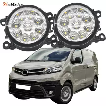 Пара, галогенные светодиодные противотуманные фары для Toyota ProAce (ProAce Verso), 2016, 2017, 2018, 2019, 2020, H11, H8, 12 В