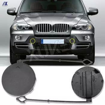 Пара крышек для переднего бампера и буксирного крюка для BMW X5 E70 07-10, буксирная крышка, непредвиденный прицеп 51117159589 51117159590, автомобильные аксессуары