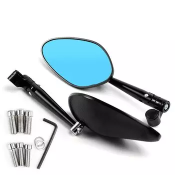 Пара мотоциклетных аксессуаров, алюминиевое зеркало заднего вида для HONDA cb400 dio hornet Yamaha fz1 mt07 mt09 Kawasaki z800 z1000