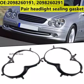 Пара накладок на линзу передней фары, уплотнительная лента для фар, прокладка для Mercedes-Benz W209 CLK200 CLK320 CLK350 2003-2009