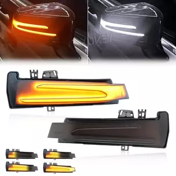 Пара объективов с последовательным дымом, индикатор для Mercedes Benz C E S CLA CLS CLK W204 W212 W221 W218 W246