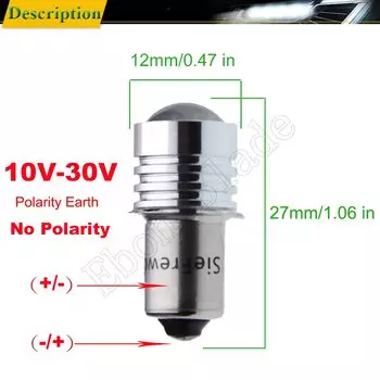 Пара P13.5S PR2 PR3 светодиодный 3030 3SMD светодиодный аварийный рабочий светильник фонарь es Фонарик лампы Замена лампы 3 в 4,5 в 6 в 12 В 18 в 24 В