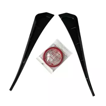 Пара универсальных акулий жаберных крыльев автомобиля, поддельные боковые крылья для вентиляционных отверстий, декоративные стикеры, стикеры для боковых крыльев автомобиля