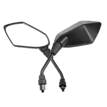 Пара зеркал заднего вида для мотоцикла, резьба 8 мм 10 мм M10 M8 для ATV QUAD, мопеда, скутера Kawasaki 650