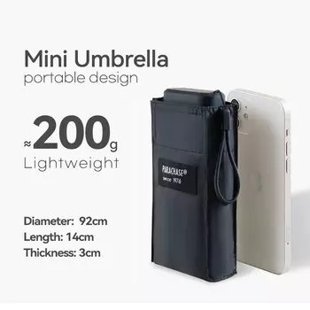 PARACHASE мини зонт складной ультралегкий