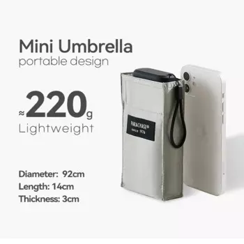 PARACHASE мини-зонт женский складной UV защита