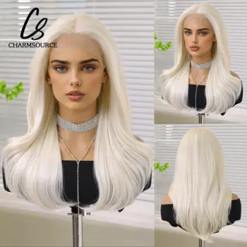 Парик CharmSource 13x6 на сетке, длинные волнистые светлые парики для женщин, ежедневное использование, для косплея, свадьбы, высокая плотность, термостойкий