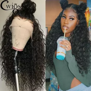 Парик Cwigs для женщин, мягкие, свободные, синтетические, с прозрачными кудрявыми волосами, для повседневного использования