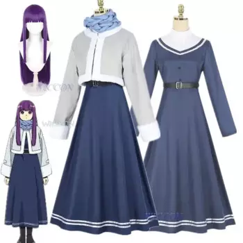 Парик для косплея по мотивам аниме фриэрен на похоронном папоротнике, зимняя одежда, костюмы на Хэллоуин, карнавал, яркая одежда