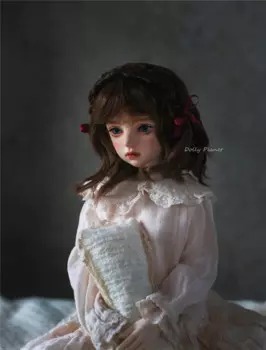 Парик для куклы BJD подходит для размера 1/3 1/4, супермягкий шелк/мягкий шелк, милые короткие кудрявые аксессуары для куклы