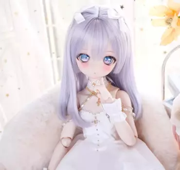 Парик для куклы BJD, подходит на 1/3 размера, Цвет: фиолетовый, высокотемпературный Шелковый бант, парик для принцессы, аксессуары для кукол