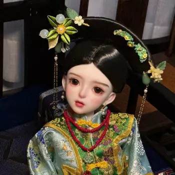 Парик для куклы в старинном китайском стиле Hanfu, 1/4, 1/3