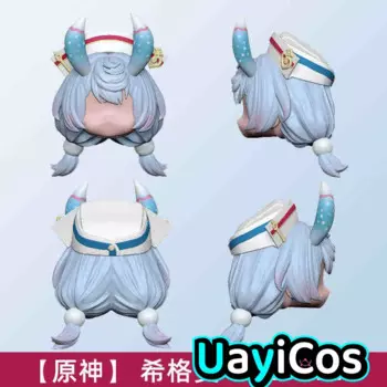 Парик для кукол Genshin Impact Sigewinne OB11 ГСК BJD, съемные аксессуары для кукол ручной работы, реквизит для игр, аниме-фигурка, игрушка для детей G