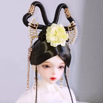 Парик для шарнирной куклы в старинном стиле, 1/4, 1/3