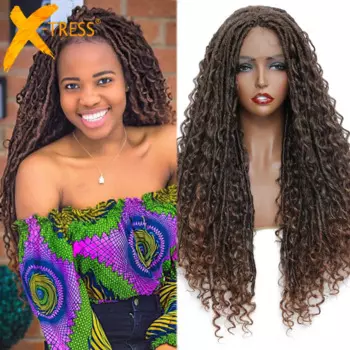 Парик из X-TRESS, с искусственными лентами, Детские волосы, 28 дюймов
