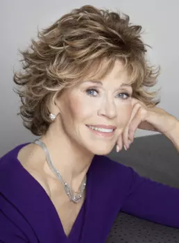 Парик Jane Fonda, волнистые Многослойные синтетические волосы без капель, 8 дюймов, натуральные