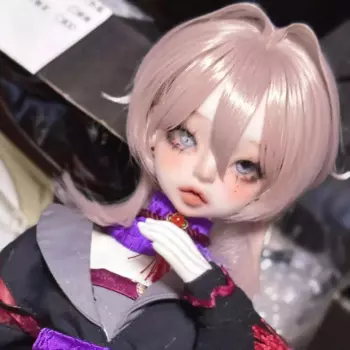 Парик куклы bjd подходит для 1/4 1/3, размер, высокотемпературная шелковая укладка волос, меняющие вручную волосы, короткие аксессуары для кукол