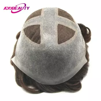 Парик мужской капиллярный из ПУ кожи, 0,08-0,1 см