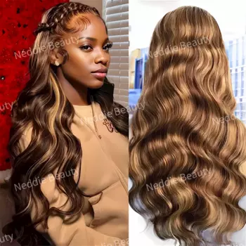 Парик телесной волны 13 х6, бразильские прозрачные человеческие волосы для женщин