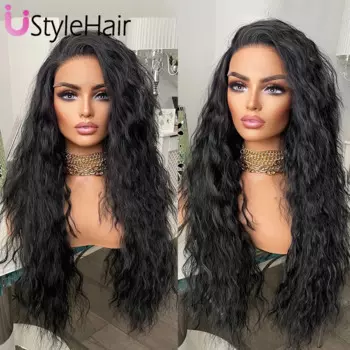 Парик UStyleHair для чернокожих женщин, термостойкий синтетический, свободный, с кудрявыми волосами, длинный, ежедневное использование, для косплея