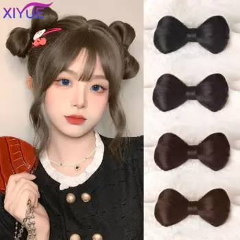 Парик XIYUE с бантом и шариковой головкой, зажим для волос, милая Пряная девушка, ленивый человек, пушистые волосы, волшебный инструмент, парик, петля для волос