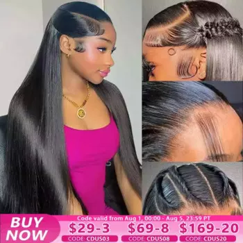 Парик женский из натуральных волос, 40 Дюймов, 5x5 4x6