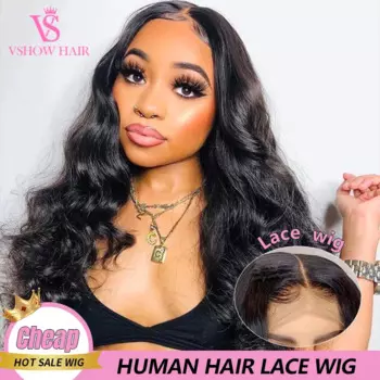 Парик женский из натуральных волос, на сетке, 13x4