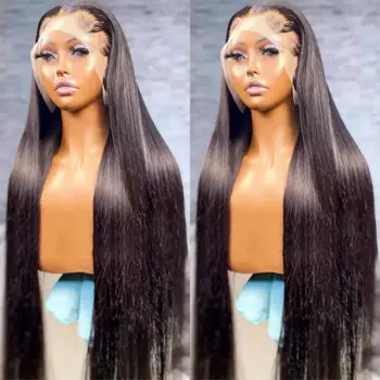 Парики Bone Straight Lace Front Wig 13x4 13x6 HD Прозрачный парик из натуральных волос Предварительно выщипанный бразильский парик 4x4 с кружевной застежкой для женщин