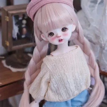 Парики для кукол BJD 1/6 BJD SD YOSD, высокотемпературные парики из проволоки с двойной оплеткой, розовые парики для волос, аксессуары для кукол