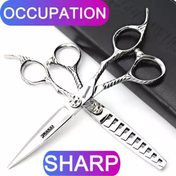 Парикмахерские профессиональные ножницы 6 дюймов 440C Японские Стальные специальные ножницы для стрижки волос Парикмахерские ножницы