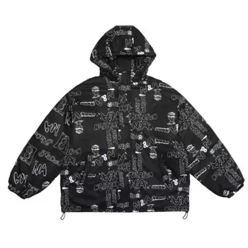 Парка мужская зимняя с капюшоном, в стиле хип-хоп