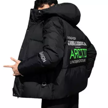 Парка мужская зимняя с капюшоном, в стиле хип-хоп