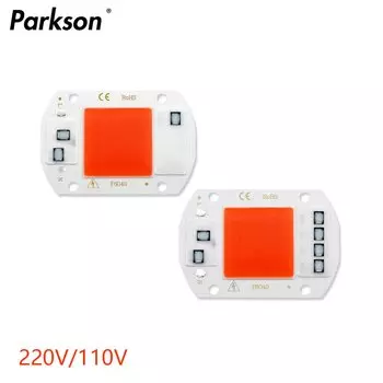 PARkson COB светодиодный чип для выращивания 20W/30W/50W белый/теплый белый/полный спектр 220В
