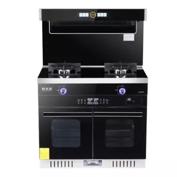 Паровая плита для выпечки, встроенная плита, бытовая боковая всасывающая вытяжка, вытяжка, двойная газовая плита в комплекте