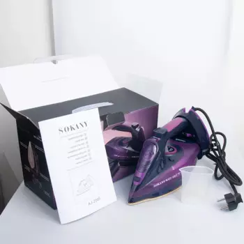 Паровой утюг Houselin с антипригарной подошвой для одежды, глажка 2400 Вт, отпариватель для ткани, отпариватель для одежды, мощный пар