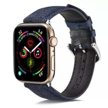 Парусиновый кожаный ремешок для часов apple watch band 42 мм/38 мм, браслет для часов iwatch bands 44 мм/40 мм, ремешок для наручных часов series 5/4/3/2/1