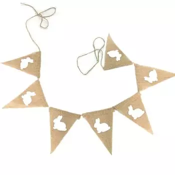 Пасхальная гирлянда из джута OZXCHIXU 2,2 м