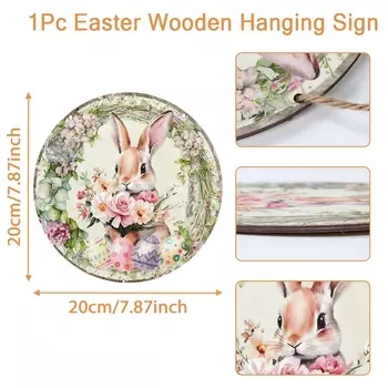 Пасхальная гирлянда с кроликом