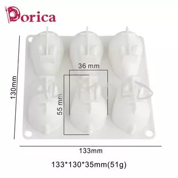 Пасхальная силиконовая форма для кекса кролик