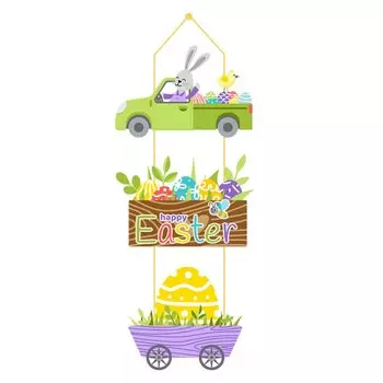 Пасхальное украшение для двери