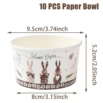 Пасхальные бумажные миски FENGRISE