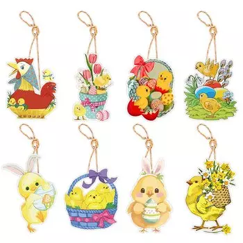 Пасхальные подвески из бумаги WEIGAO