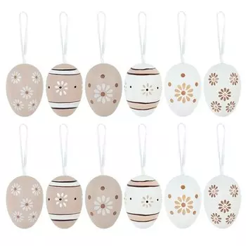 Пасхальные яйца пенопластовые CYZIWEI 12 шт