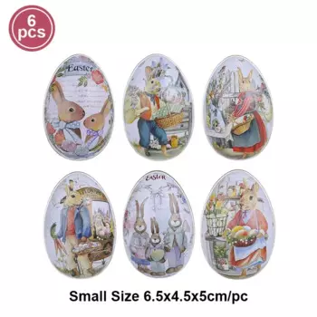 Пасхальные жестяные яйца EsenTroye 3/6 шт.
